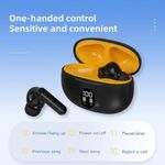 Winwolf TWS Wireless Earbuds Bluetooth 5.3 Headphones with LED Display, Low Latency Gaming & Touch Control - Black - image 6