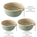 product_image_name-Generic-6Pcs Drain Baskets Strainer Bowls Filter Basket Double Layer Fruit Cleaning Kitchen-6