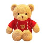 product_image_name-Generic-30CM TEDDY BEAR PLUSH WITH REMOVABLE HOODIE -Dress-Up Stuffed Toy- Red-3