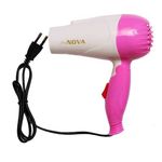 Nova Foldable Hand Hair Dryer- Pink