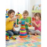 Generic Colorful Stacking Ring Toy Ages 3+ - image 2
