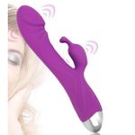 Generic  Rechargeable Rabbit Simulation Dildo Automatic Telescopic Vibrator Vagina