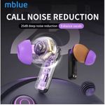 product_image_name-mblue-Wireless Bluetooth Earphone: AR03 Pro ANC Noise Cancellation Headset 400mAh Long Standby-8