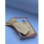 Fashion Gold Classic Self Knot Men's Bow Tie Set - image 2