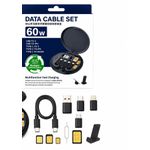 Generic 60W MultiFunction Data Cable Set – 5 in 1 Fast Charging Cable Kit with Storage Case - image 3