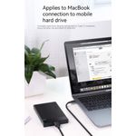 Generic Tpye-C  USB3.0 Micro B External Hard Drive Cable - Black 30CM - image 3