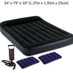 product_image_name-Intex-Inflatable 2-3 Person Classic Downy Airbed With Pump + Two Pillows Black-1