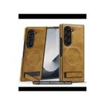 Luxury Leather Magnetic Kickstand Case for Samsung Galaxy Z Fold 6