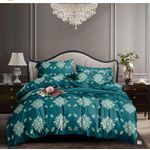 Green Royal Design Bedsheet Set 4x6 With 2 Pillowcases