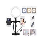 Generic ORIGINAL 6Inch LED Selfie Ring Light & Tripod Stand 2 Phone Holders