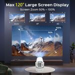 Generic Rechargeable Projector - 4k Android mini Projector - FHD Home cinema 1080P Movies, games and livesports - image 4