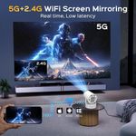 Generic Rechargeable Projector - 4k Android mini Projector - FHD Home cinema 1080P Movies, games and livesports - image 5