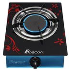 Boscon  Single burner Glass top Automatic Ignition Gas Cooker- Net burner