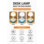 Generic Multi-purpose Electric Extension Box/socket with Table lamp, USB/ Type C and phone Holder 2500W MAX - image 2