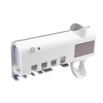 Generic Automatic Toothpaste Dispenser with Wall Mounted Toothbrush Holder - image 2
