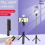 Mobile Phone Selfie Stick, Phone Holder, Extendable Smart Bluetooth Camera Handheld Gadget, Live Streaming Stand, Tripod