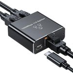 product_image_name-Generic-Dual-Port Ethernet Network Splitter providing gigabit speeds up to 1000Mbps, complete with a USB power cable for reliable connectivity to two devices at the same time.-1
