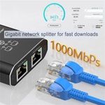 product_image_name-Generic-Dual-Port Ethernet Network Splitter providing gigabit speeds up to 1000Mbps, complete with a USB power cable for reliable connectivity to two devices at the same time.-2