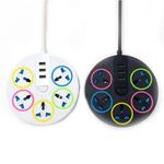 Usb Power 5Port USB 3 Port  Power Socket Extension Box 1pcs