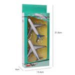 Generic 2Pcs/Set Kids Glider Airliner Alloy  Airplane Mod - image 2