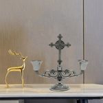Generic Retro Candle Stick Holder Wedding 2-Arm Candelabra Church Stand - image 4