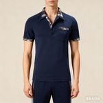 product_image_name-Fashion-Summer New Arrival Men's Casual Loose-Fit Short-Sleeve T-Shirt Men's Plaid Color-Block Collared Polo Shirt-6