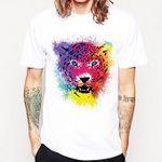 Men's Fashion Creative Lunatic Printed T-shirt Funny Animal