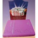 product_image_name-Generic-Holy Bible KJV Large Print Merit Personal Reference Edition,Thumb index Pink Leather Color-3