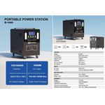 Solar power 1000W Heavy-Duty Generator Kit with 500W Panel – 1200Wh Backup System