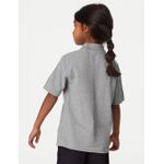 product_image_name-Fashion-Solid Color Knitted Polo Shirt With Collar Top for boys and girls for school outing -3