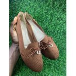 product_image_name-Lomanice-Women’s Brown Knit Flats Shoe (EM270B)-1