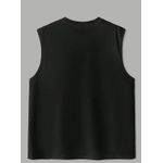 Fashion Smile Even In Shadow Crew Neck Tank Top-Black - image 2