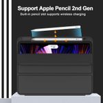 product_image_name-Generic-Silicone Smart Case with Pencil Holder for iPad Pro 11 (2022/2021/2020) - Black-5