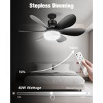 Generic E27 Screw-in Fan Light, Small Ceiling Fan Light - image 3