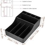 Generic Coffee Station Organizer, Countertop Condiment Storage with 9 Counter Compartments - image 2