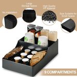 Generic Coffee Station Organizer, Countertop Condiment Storage with 9 Counter Compartments - image 3