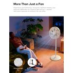 itel 16 Inches AC/DC Solar Rechargeable Fan With Remote, Solar Panel & 2 USB Bulbs - image 6