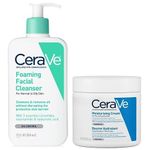 Cerave Foaming Facial Cleanser 12 Oz & Moisturizing Cream 16 Oz