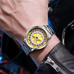 Reward VIP  Chronograph Silver Steel Chronograph Round Dial for Men Top Quartz with Automatic Date - image 2