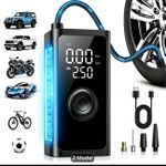 Generic 150 PSI Wireless Rechargeable Tyre Inflator, Power Bank , Torch Light