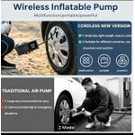 Generic 150 PSI Wireless Rechargeable Tyre Inflator, Power Bank , Torch Light - image 6