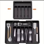 Generic Expandable Plastic Cutlery Drawer Organizer - image 2