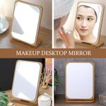 Generic Vanity Makeup Mirror, 90 Degree Folding Mirror, Portable Tabletop Cosmetic Mirror - image 7