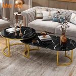 Modern Quality MDF Faux Marble (MDF Wood)Centre Table