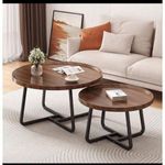 2pcs set of marble centre table