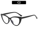 Cat Eye Black Anti Blue Glasses with Free Case