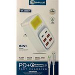 SHPLUS 6in1 TypeC PD +Qualcomm 3.0 Quick Charge