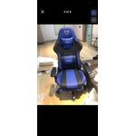 Black & blue furgle gaming chair 
