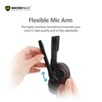 Micropack USB A Wired Headset with Noise Cancelling Microphone MHP-02MHP-02 - image 4