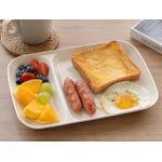 Generic 3-Piece Toast Plate Set – Divided Breakfast Snack Serving Plates - image 3